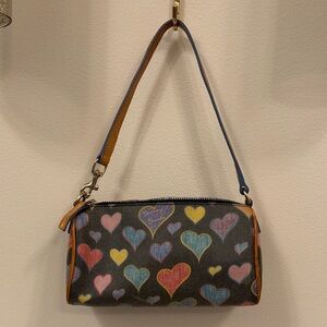 Dooney & Bourke Multicolor Heart Small Shoulder Bag